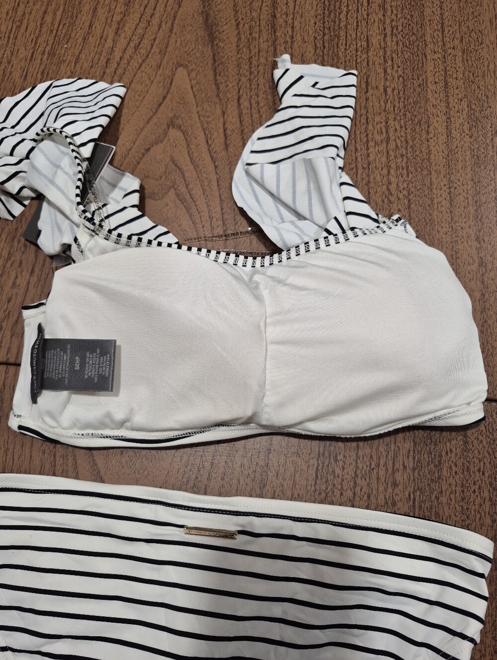 NWT Vince Camuto Cruise 2 Piece Striped Swimsuit - Picture 7 of 14